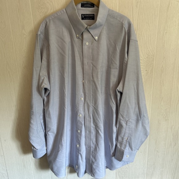 Mens Lot 5 Button Down Stafford‎ Dress Shirts 17 34/35 Multi Colors Stripes - Picture 7 of 7